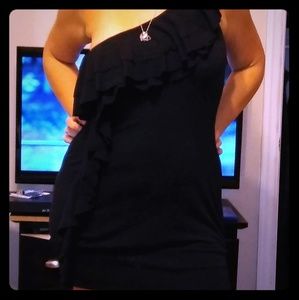 Wet Seal 1 shoulder little black dress!!
